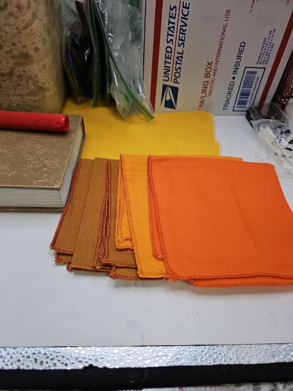 Napkins/ Placemats Multi- Color /Sizes/Lot Of 15/Cottage Core